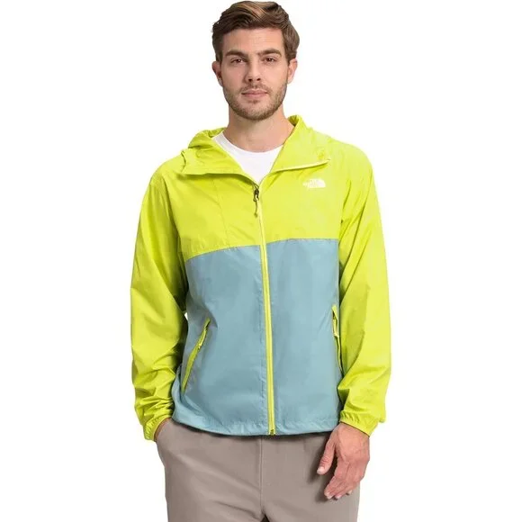 NWOT North Face Men's Cyclone 2.0 Hooded Jacket Sulphur Spring Green Size L 3161 - Picture 2 of 14